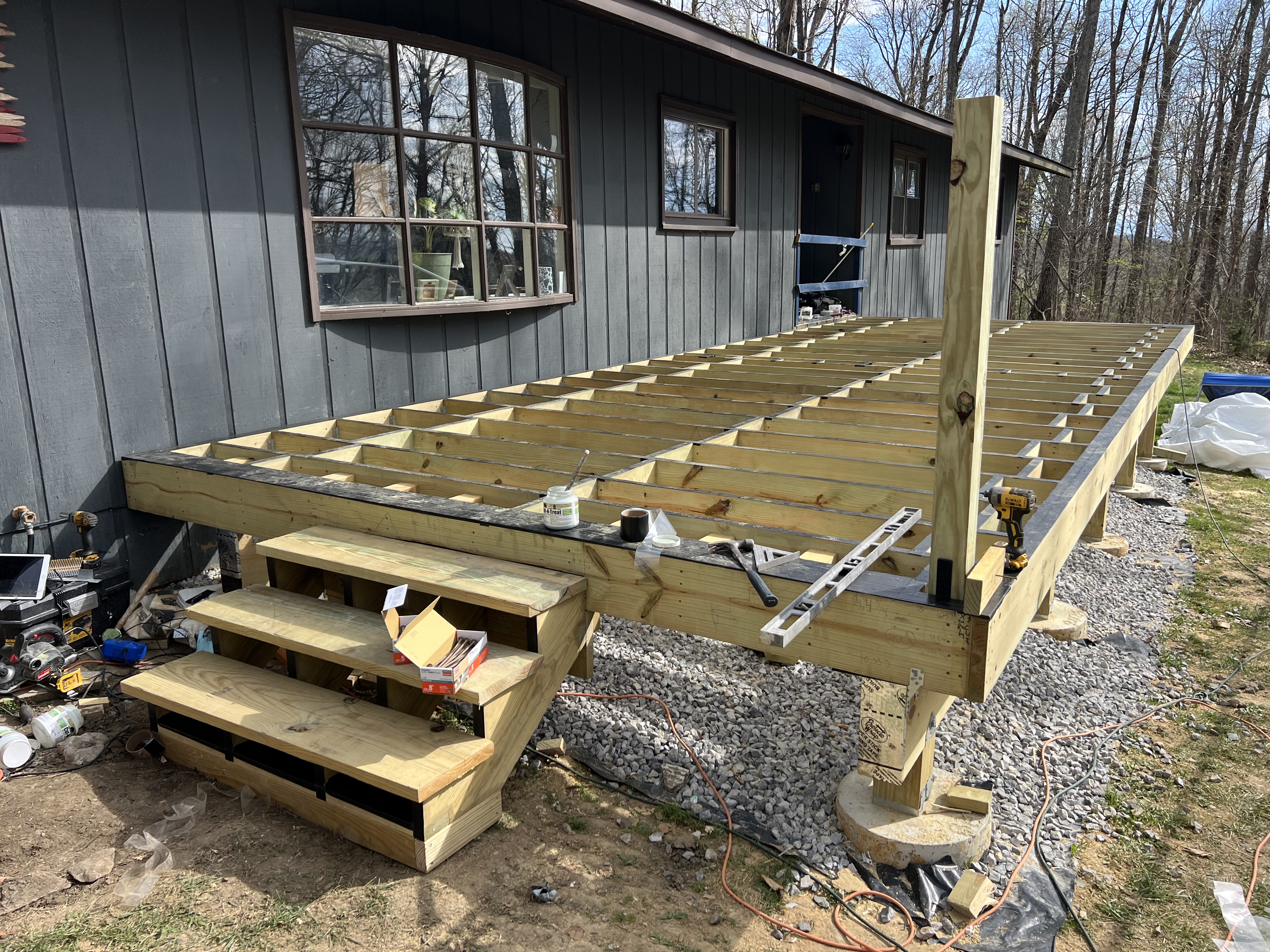 Deck framing and structure Johnson City TN